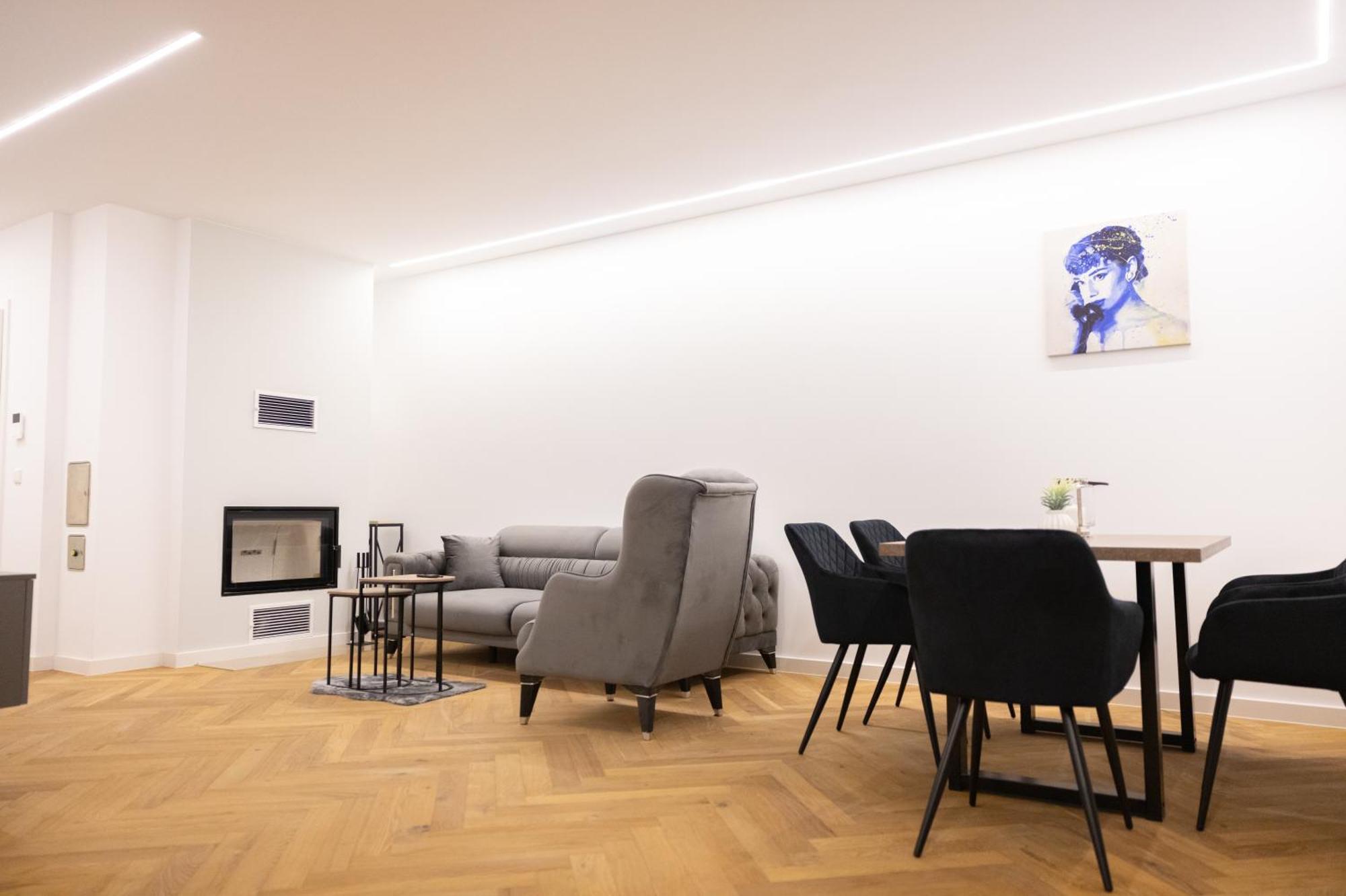 Neubau Apartment Mit Kamin Und Terrasse In Premium Lage Parkplatz Inklusive Bielefeld Luaran gambar